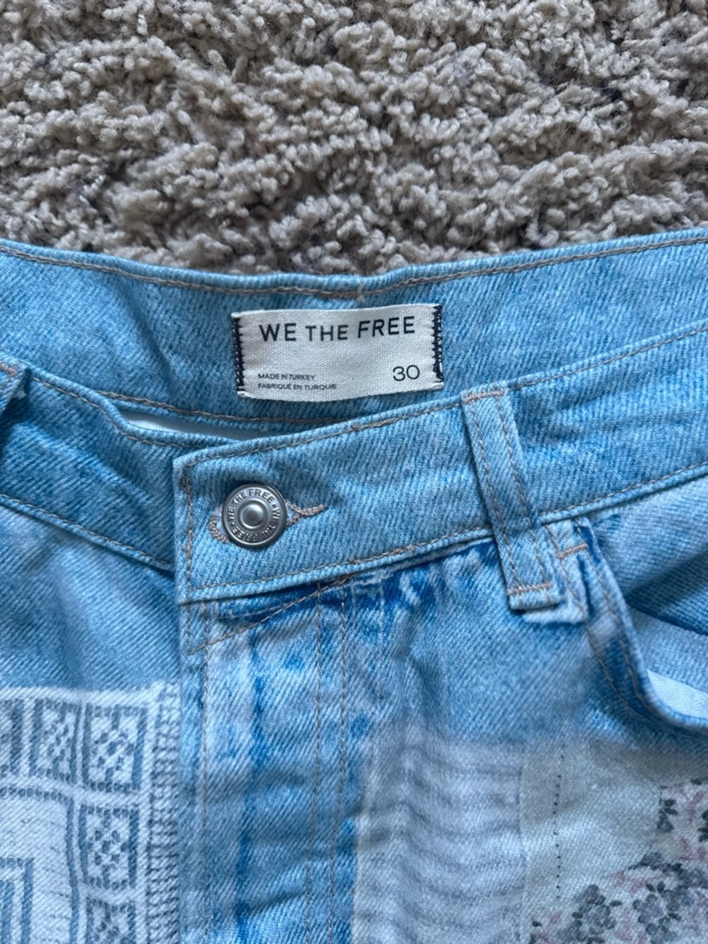 We The Free Illusions Printed Relaxed Jeans - Picture 4 of 5